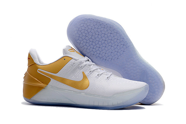 Nike Kobe AD White Gold Basketball Shoes